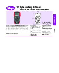Thumbnail of document Data Sheet - MM-1 Digital Auto-Range Multimeter